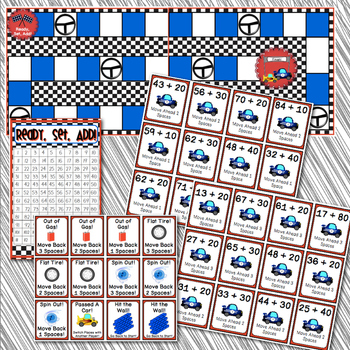 Ready, Set, Add! Math Game for CCS 1.NBT.4 by Stephany Dillon