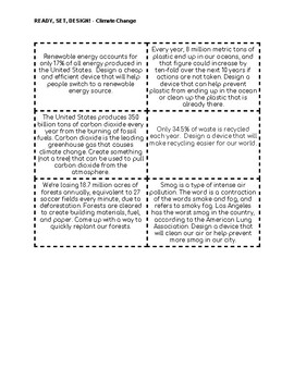 Preview of Ready, Set, Design! Climate Change Prompts