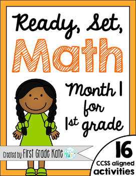 Preview of First Grade Math Centers - Month 1 Back to School