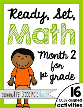 Preview of First Grade Math Centers - Month 2 Back to School