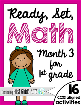 Preview of First Grade Math Centers for Month 3