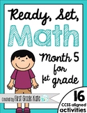 First Grade Math Centers for Month 5