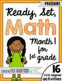 First Grade Math Centers FREEBIE