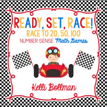 Preview of Ready, Set, Race! {Race to 20, 50, 100} Math Games {FREE}