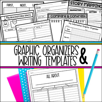 Preview of Graphic Organizer Writing Templates and Papers for Writing Workshop