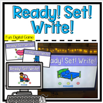 Preview of Ready, Set, Write | Relay Race | CVC Words
