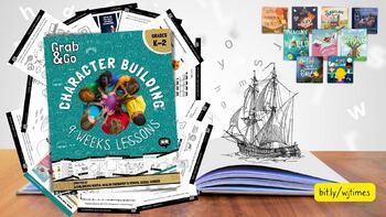 Preview of FREE Ready-To-Go Character Building Lesson Bundle K-2 (9 weeks)