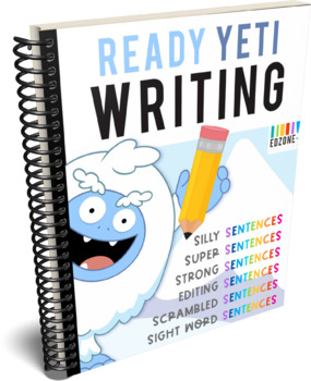 Preview of Ready Yeti Writing Bundle: Sentences for K-2