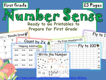 Preview of Number Sense Count to 120, Count by 2, Simple One Digit Addition/Subtraction