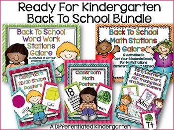 Preview of Ready for Kindergarten Back to School Bundle: All You Need to Ready Your Class