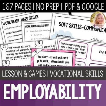 Preview of Ready for Work - Employability Lesson & Review Games. SpEd Vocational Skills