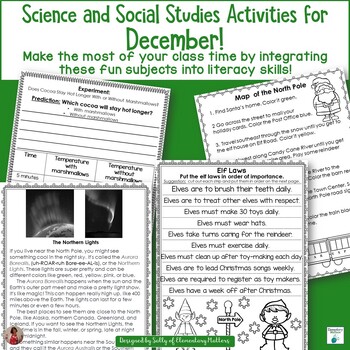 Preview of Ready to Go December Science Experiments and Hands-On Social Studies Activities