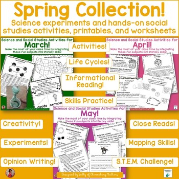 Preview of Ready to Go Science Experiments & Hands-On Social Studies Activities: Spring