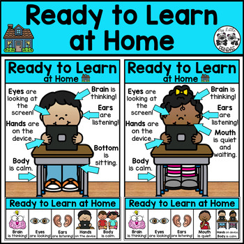 Ready to Learn at Home Visuals for Distance Learning by My Little Pandas