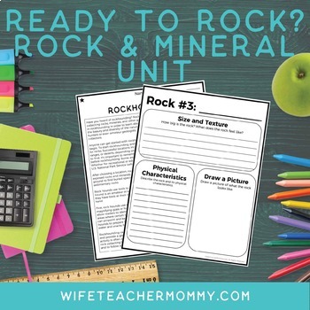 Preview of Upper Grades Rock Unit - No Prep Activities, Worksheets, Etc. (Print Version)
