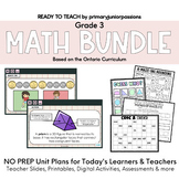 Ready to Teach | Grade 3 Math Unit Plan Bundle | Ontario