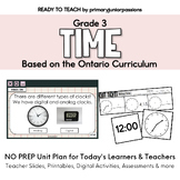 Ready to Teach | Grade 3 Strand E: Time Unit Plan | Ontario