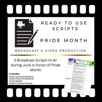 Preview of Ready to USE Broadcast Script - Pride Month