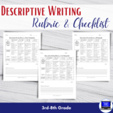 Ready to Use: Descriptive Writing Rubrics & Student Checklist