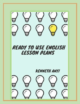 Preview of Ready to Use English Lesson Plans