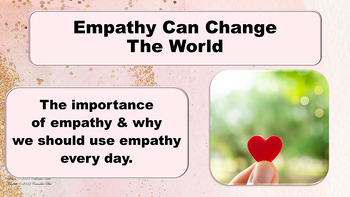 Preview of Ready to Use No Prep EMPATHY v SYMPATHY FRIENDSHIP SEL Lesson w 7 vid & Resource