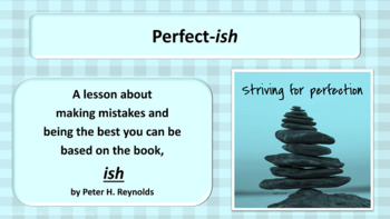 Preview of Ready to Use PERFECTIONISM SELF-TALK MAKING MISTAKES SEL LESSON w 3 Vid & Wrksht