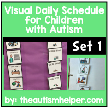 Preview of Ready to go Daily Picture Schedule - Great for Children with Autism! SET 1