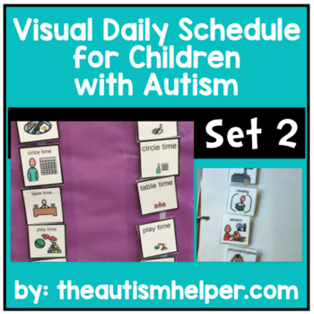 Preview of Ready to go Daily Picture Schedule - Great for Children with Autism! SET 2