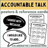 Ready to print Accountable Talk Sentence Starter Posters a
