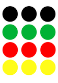 Ready-to-print and cut colour circles for various craft ac