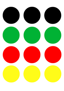 Preview of Ready-to-print and cut colour shapes circles for various craft activities