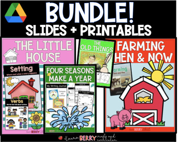 Preview of ReadyGEN BUNDLE | U2MB | Slides & Printables | Farming Then & Now | Old Things