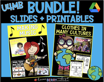 Preview of ReadyGEN BUNDLE | U4MB | Making Music & Clothes In Many Cultures | ALL LESSONS