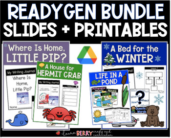 Preview of ReadyGEN BUNDLE | Unit 1 Module A and B | Slides & Printables | Kindergarten