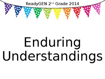 enduring understandings