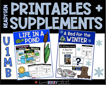 Preview of ReadyGEN PRINTABLES & SUPPLEMENTS | U1MB | Life In a Pond & A Bed for the Winter