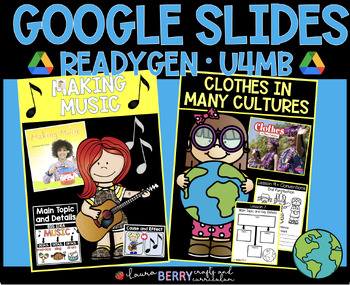 Preview of ReadyGEN SLIDES | U4MB | ALL LESSONS | Making Music & Clothes in Many Cultures