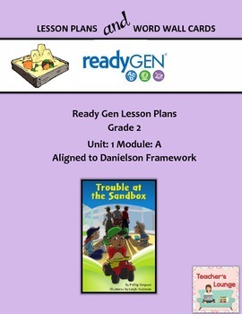 Preview of ReadyGen 2016 Lesson Plans Unit 1A - Word Wall Cards - EDITABLE - Grade 2
