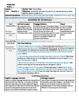 ReadyGen 2016 Lesson Plans Unit 1B - Word Wall Cards - EDITABLE - Grade 1