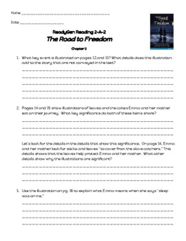ReadyGen 5th Reading Unit 2 Module A Lesson 2 (2016) The Road to Freedom