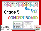 ReadyGen Concept Board - Focus Wall - EDITABLE - Grade 5