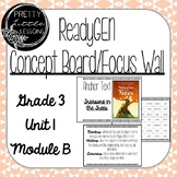 ReadyGEN Concept Board/Focus Wall: Grade 3, Unit 1, Module B