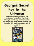 ReadyGen George's Secret to the Universe Vocabulary 5th gr