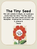 ReadyGen The Tiny Seed Vocabulary Kindergarten Unit 5 Module A