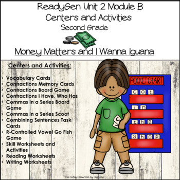 Preview of ReadyGen Unit 2 Module B Centers and Activities Second Grade