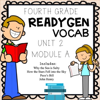 Preview of ReadyGen Unit 2A Vocabulary