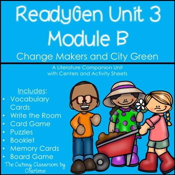 Preview of ReadyGen Unit 3 Module B Centers and Activities Second Grade