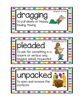 Preview of ReadyGen Unit 6 Module A Vocabulary Cards