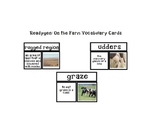 Readygen: On the Farm Vocabulary Cards