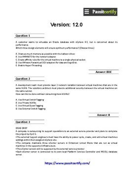 Visual 3V0-32.23 Cert Test